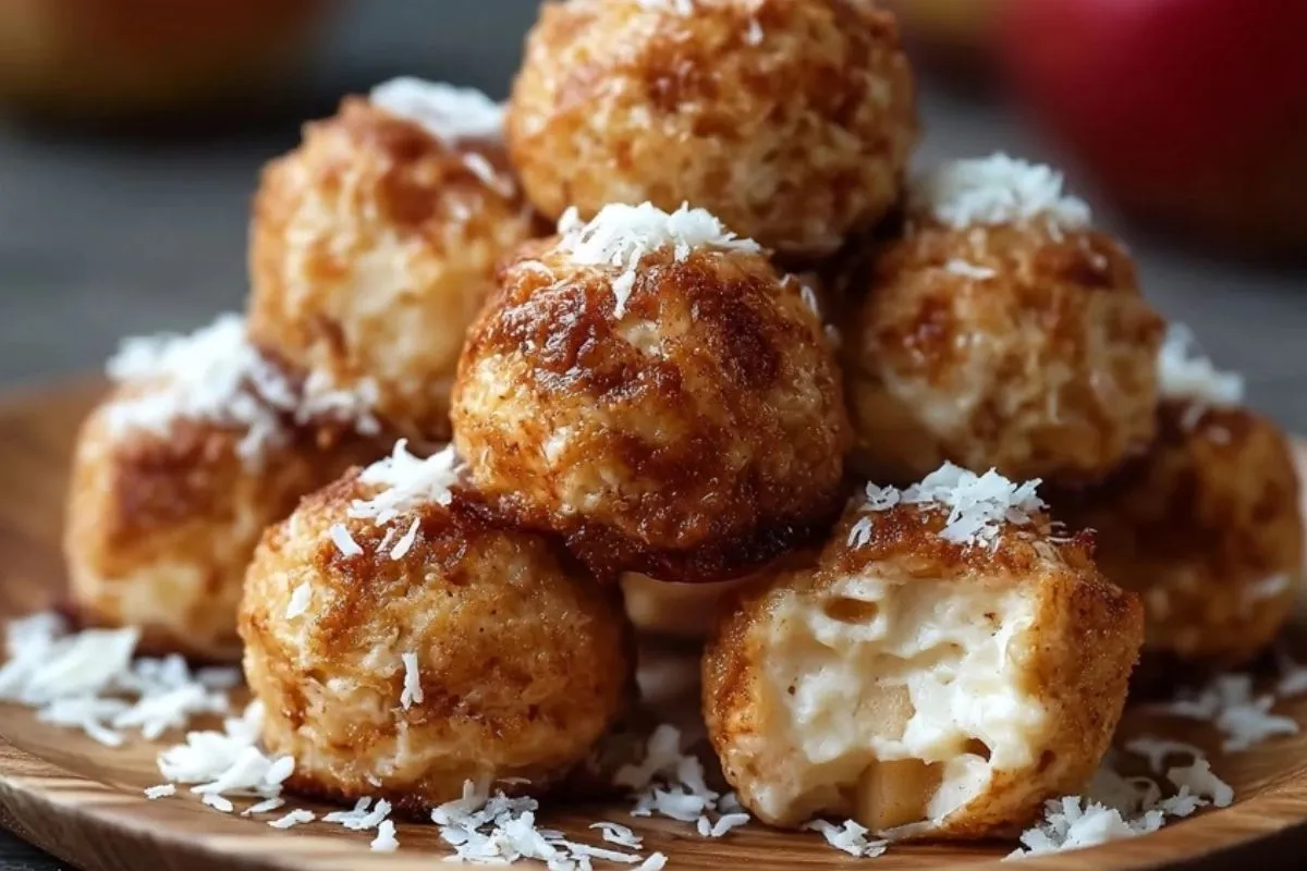 Bouchées De Fromage Cottage Aux Pommes Et Cannelle