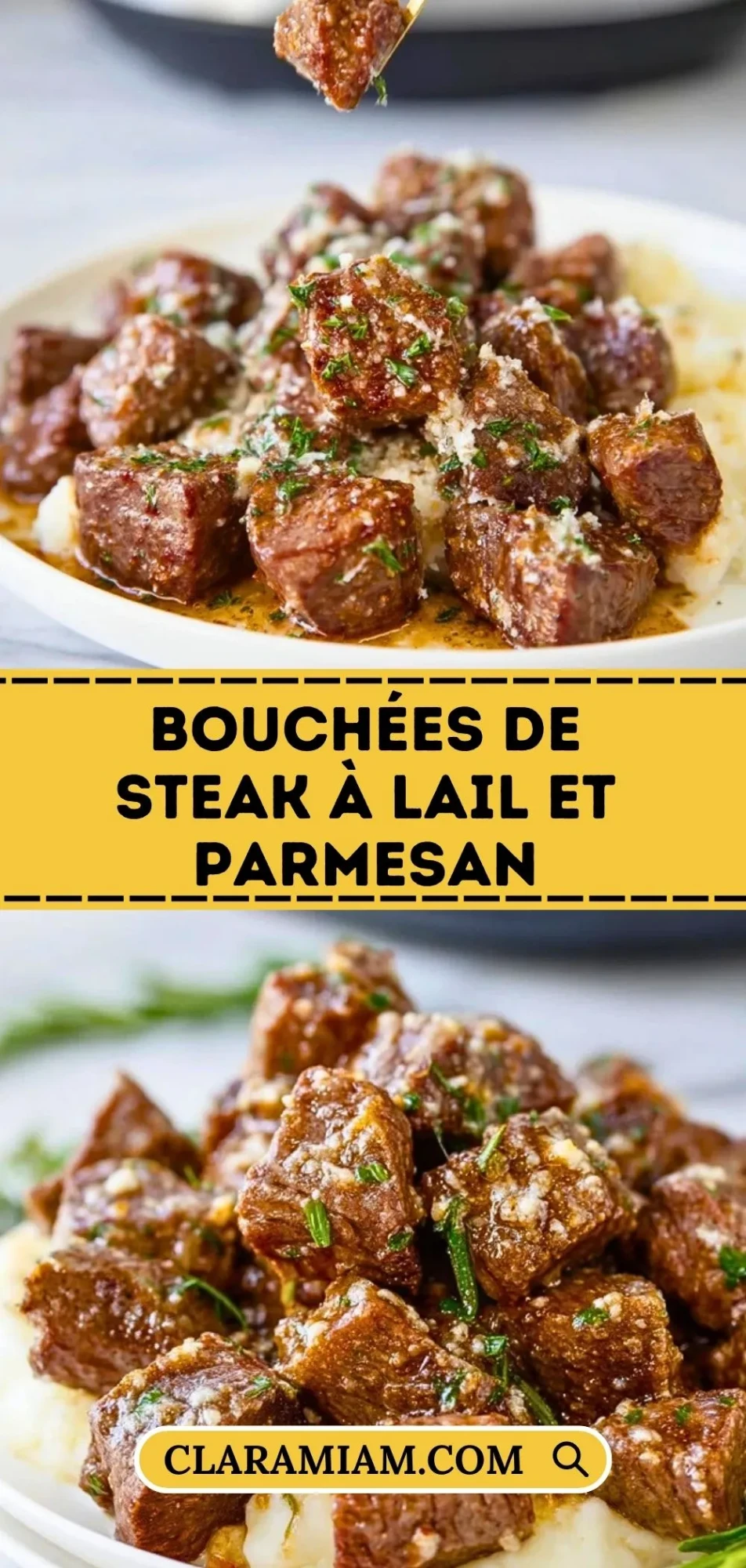 Bouchées De Steak À Lail Et Parmesan - Pin 1