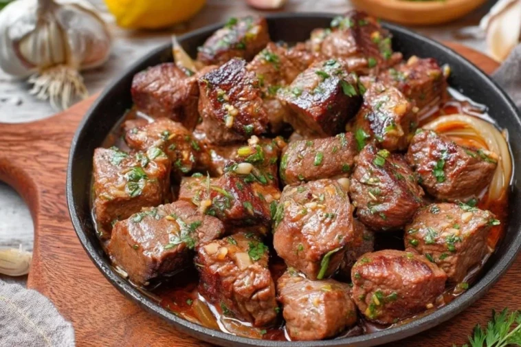 Bouchées De Steak Au Beurre À LAil