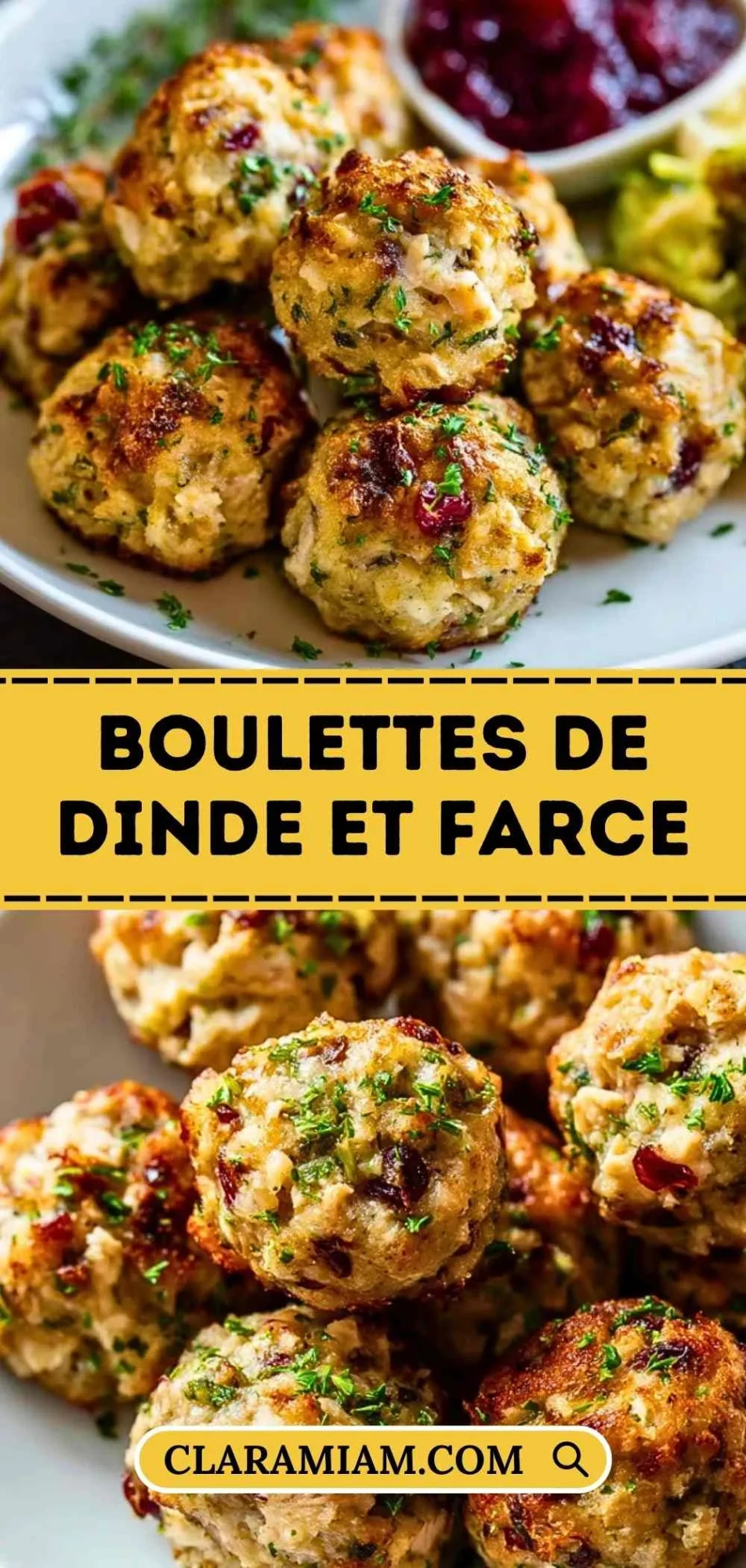 Boulettes De Dinde Et Farce - Pin 1