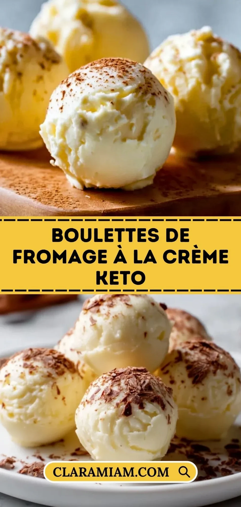 Boulettes De Fromage À La Crème Keto - Pin 1