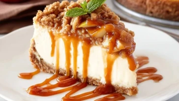 Cheesecake aux Pommes et Crumble