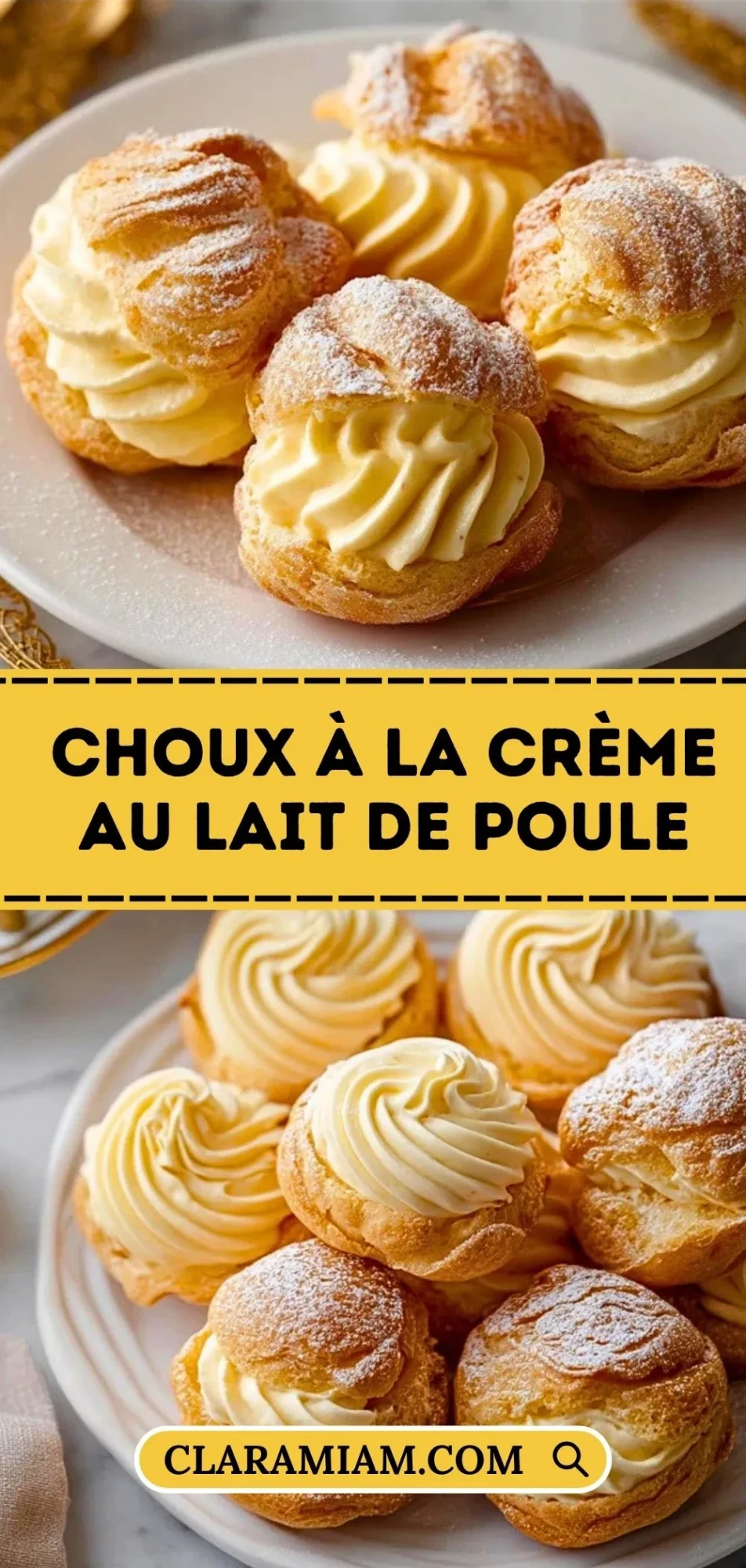 Choux À La Crème Au Lait De Poule - Pin 1
