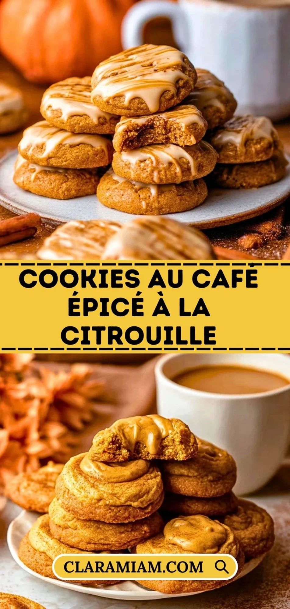 Cookies Au Café Épicé à La Citrouille - Pin 1