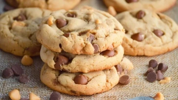 Cookies Aux Pépites De Chocolat Et Beurre De Cacahuète