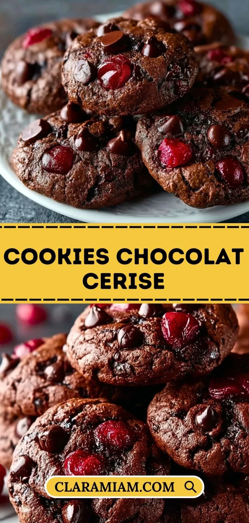 Cookies Chocolat Cerise - Pin 1