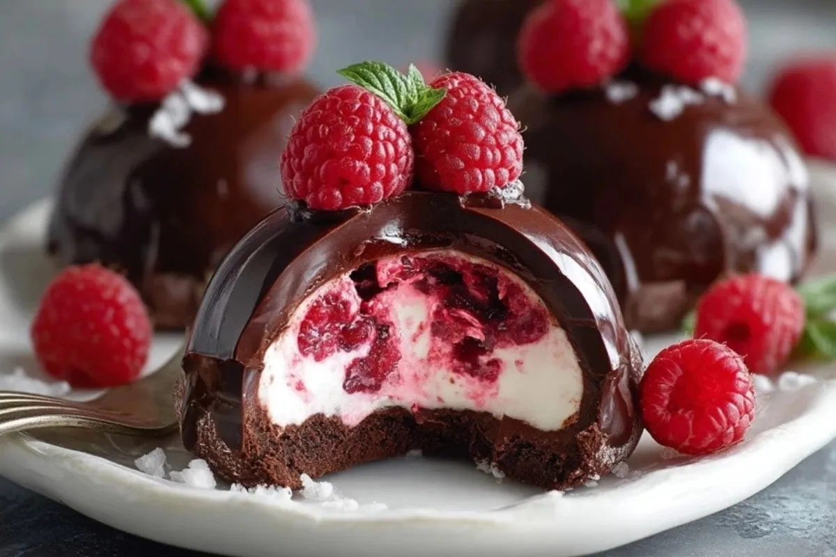 Dômes Au Chocolat Et Framboises - 1