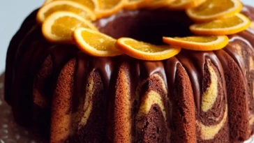 Gâteau Marbré Chocolat Orange