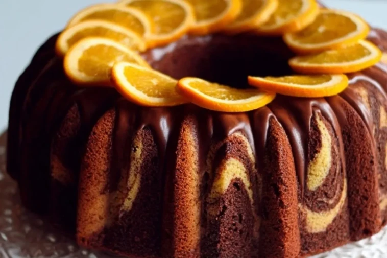 Gâteau Marbré Chocolat Orange