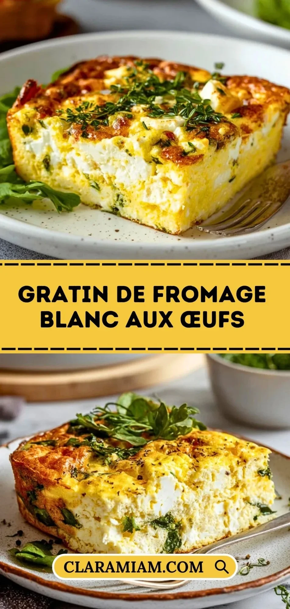 Gratin De Fromage Blanc Aux Œufs - Pin 1
