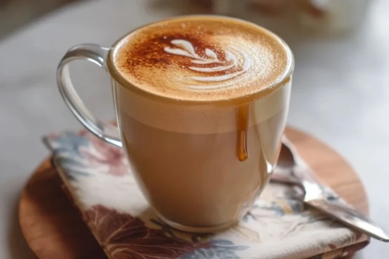 Latté Chaud au Beurre Brun et Sirop dÉrable