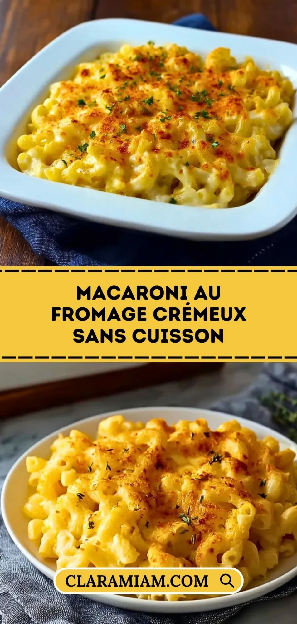 Macaroni Au Fromage Crémeux Sans Cuisson
