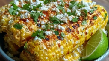 Maïs Grillé à la Mexicaine