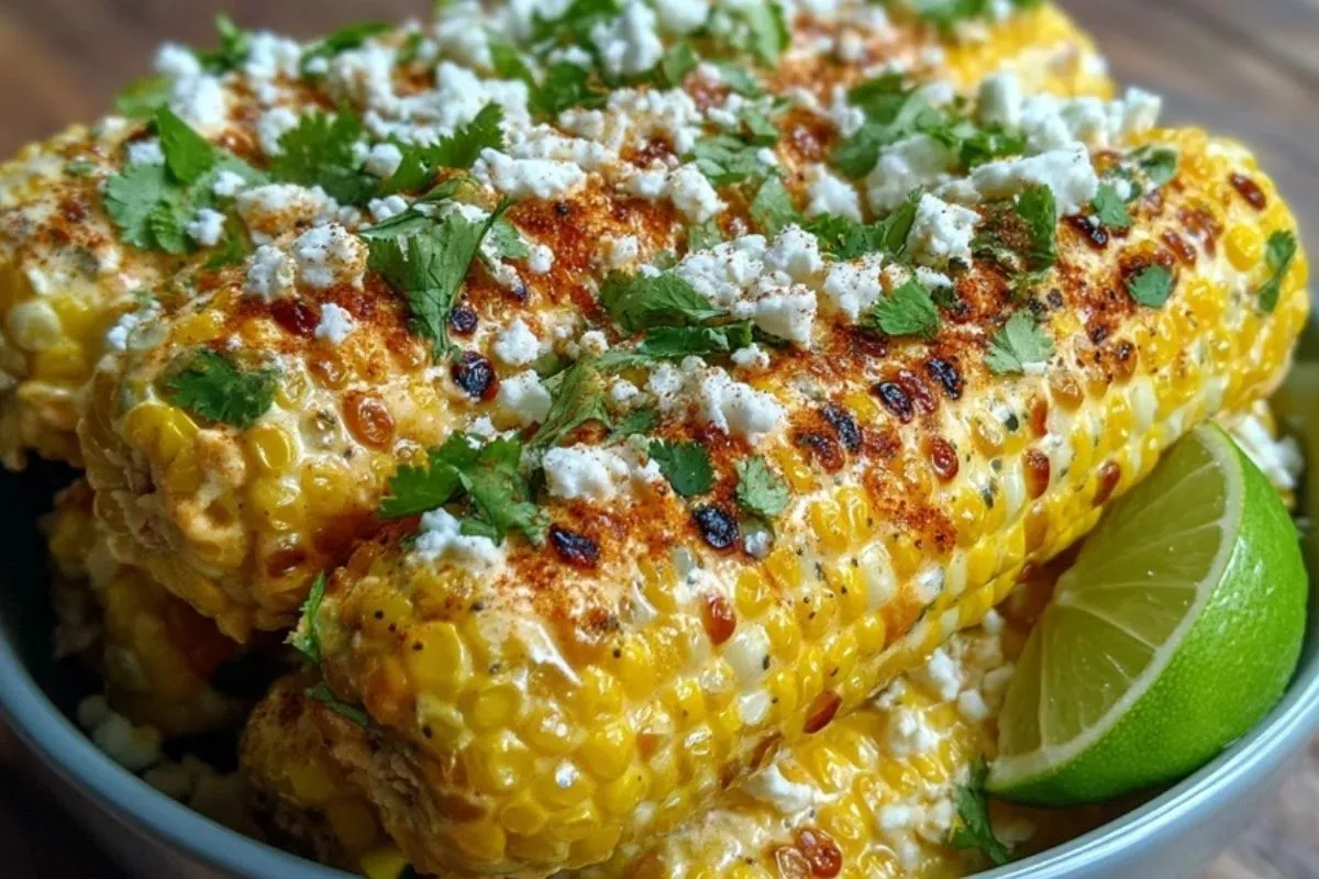 Maïs Grillé à la Mexicaine