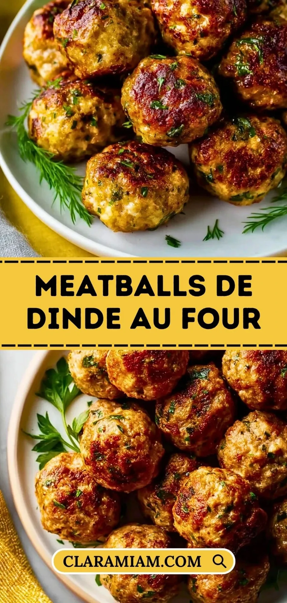 Meatballs de Dinde au Four