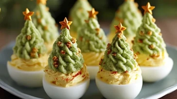 Oeufs Mimosa en Arbre de Noël
