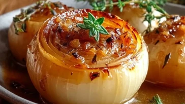 Oignons Entiers Beurrés Fondants