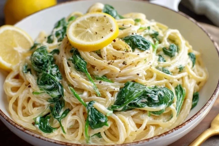 Pâtes À La Ricotta Citronnée Et Épinards En 10 Minutes