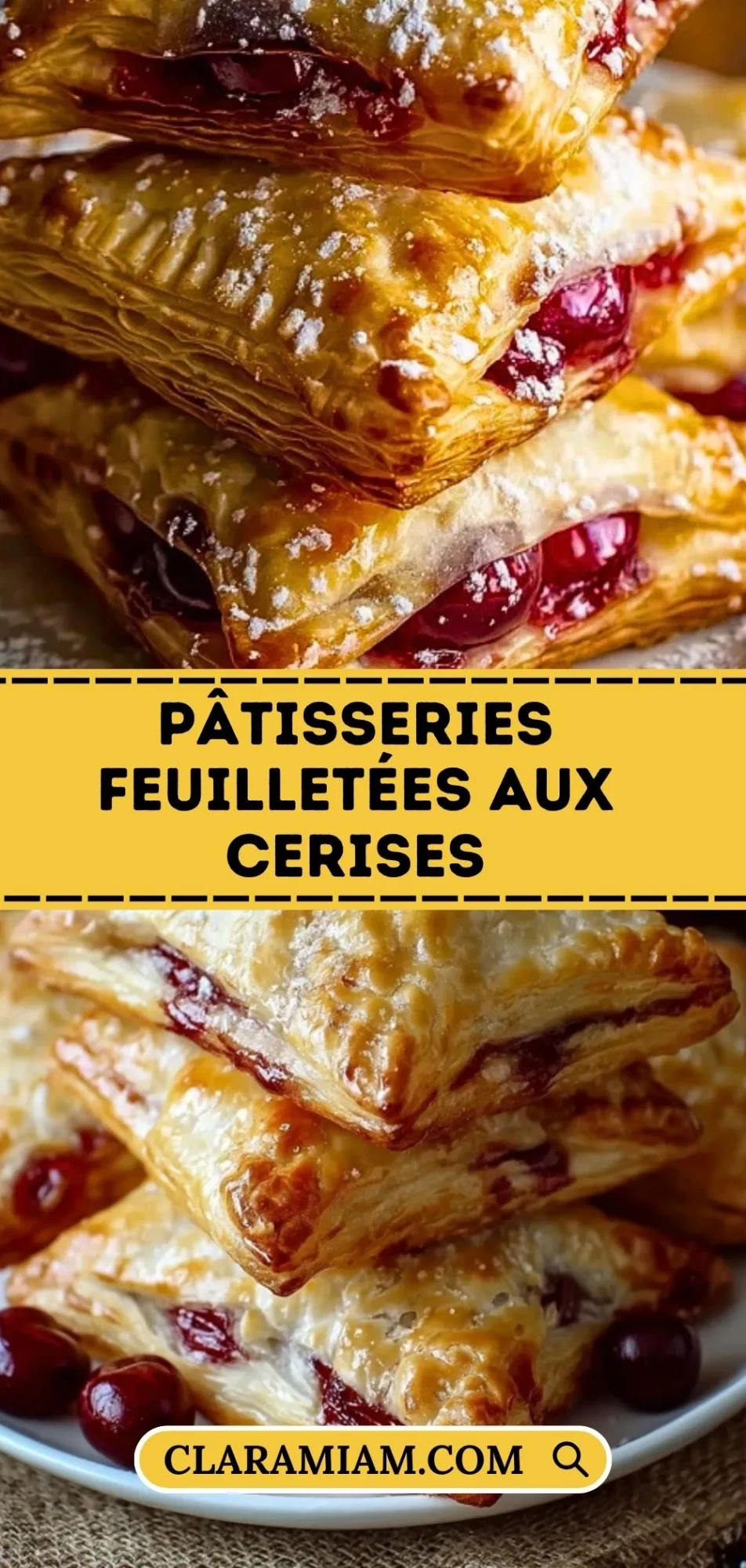Pâtisseries Feuilletées Aux Cerises - Pin 1