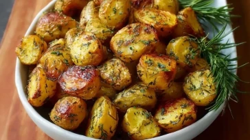 Pommes De Terre Nouvelles Rôties Aux Herbes Dorées