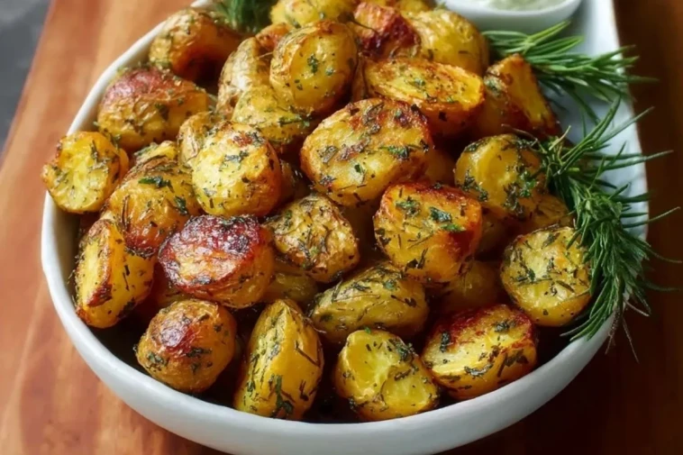 Pommes De Terre Nouvelles Rôties Aux Herbes Dorées