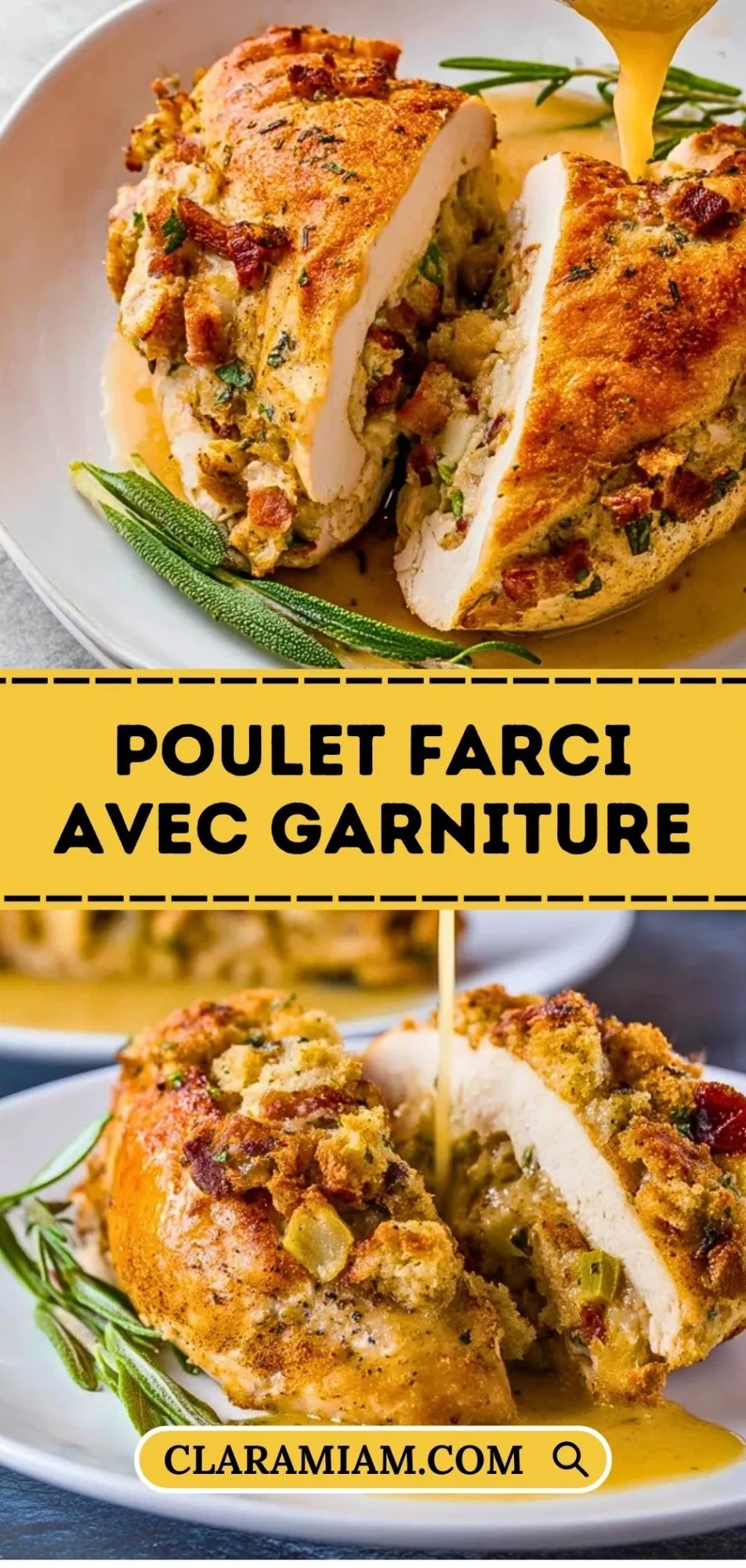 Poulet Farci Avec Garniture - Pin 1