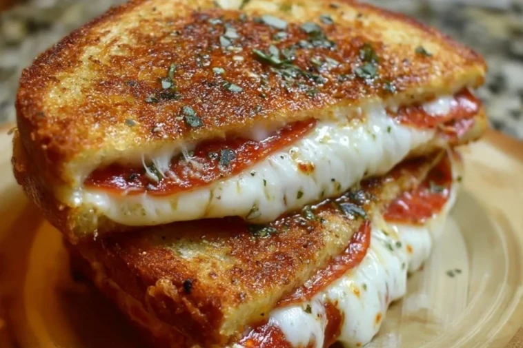 Sandwichs Au Fromage Grillé À La Pizza