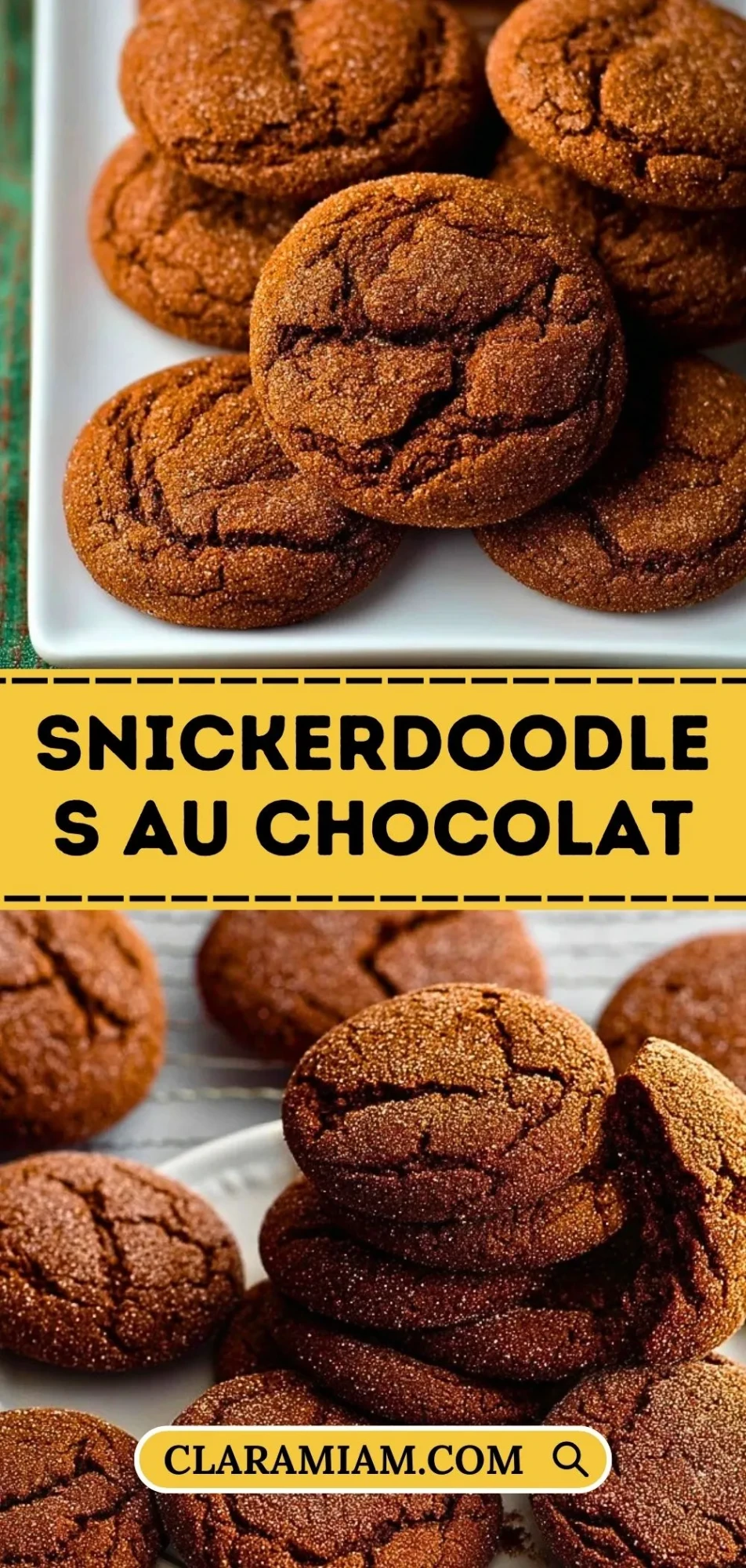 Snickerdoodles au Chocolat - Pin 1