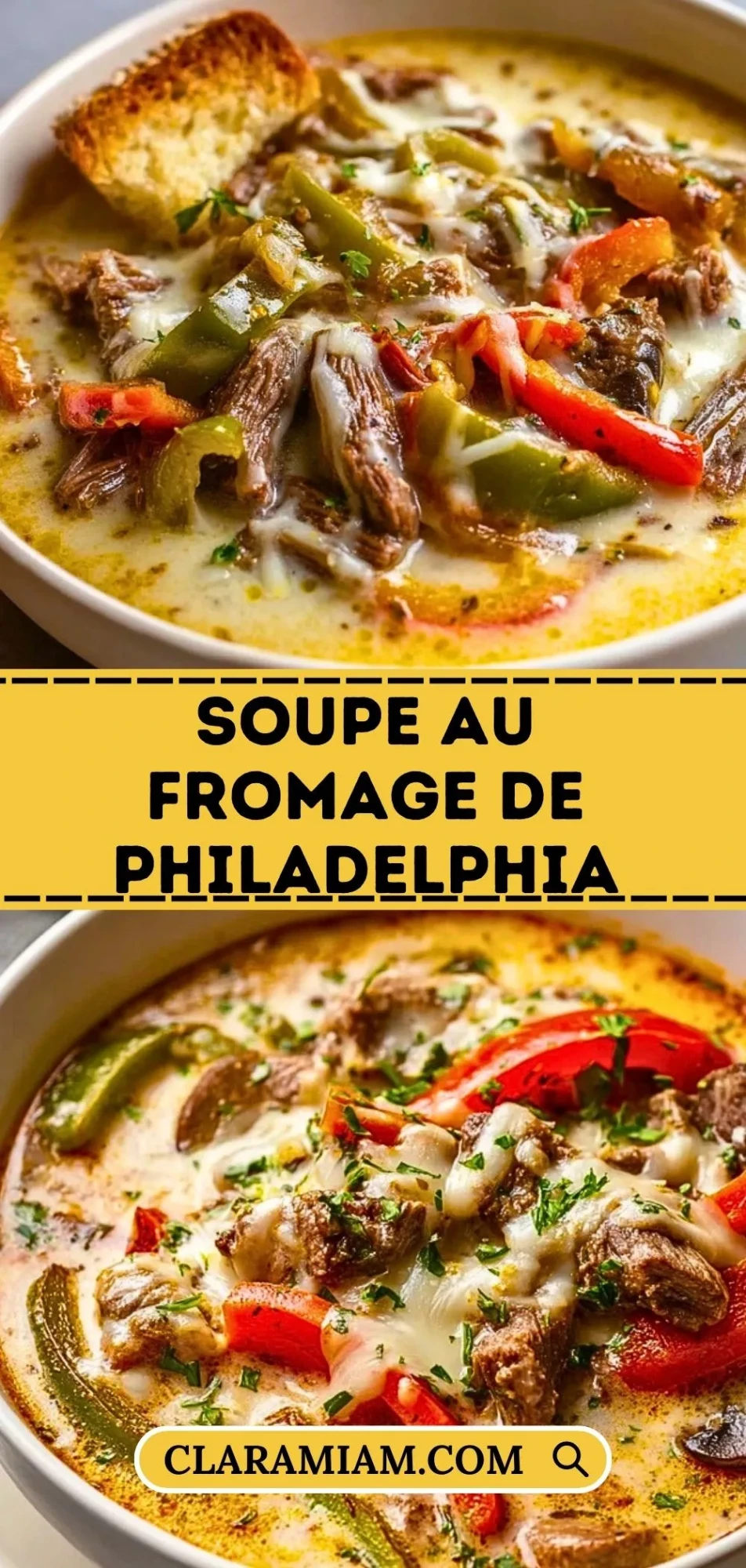 Soupe Au Fromage De Philadelphia - Pin 1