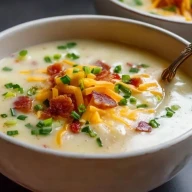 Soupe De Pommes De Terre Garnie