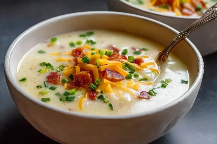 Soupe De Pommes De Terre Garnie