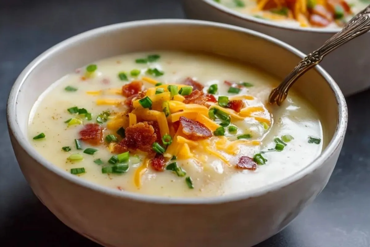 Soupe De Pommes De Terre Garnie