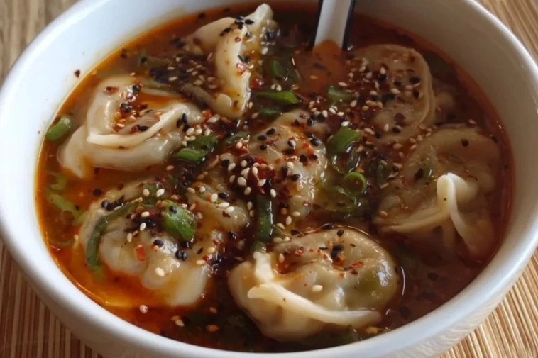 Soupe Épicée Aux Raviolis