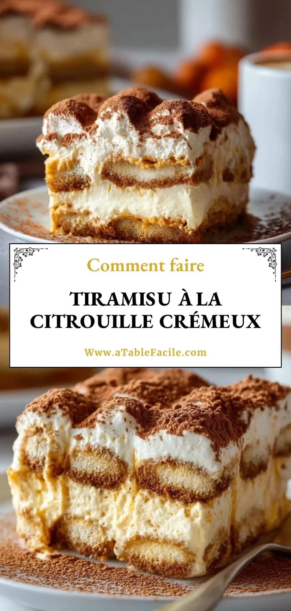 Tiramisu à la Citrouille Crémeux