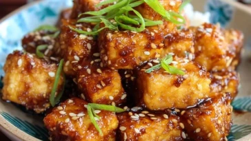 Tofu Caramélisé au Miel et à lAil