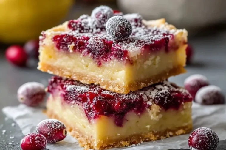 Barres Au Citron Et Aux Canneberges