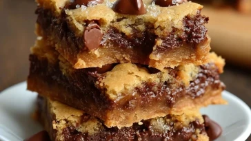 Barres De Cookies Au Chocolat Fondant