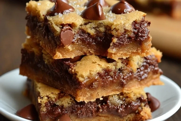 Barres De Cookies Au Chocolat Fondant