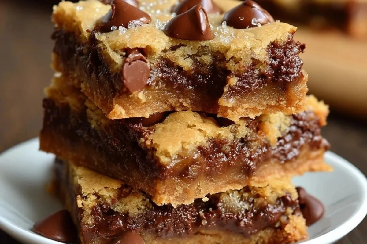 Barres De Cookies Au Chocolat Fondant