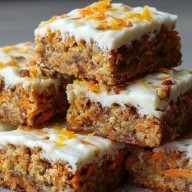 Barres De Gâteau Aux Carottes Sans Sucre Avec Fromage Blanc