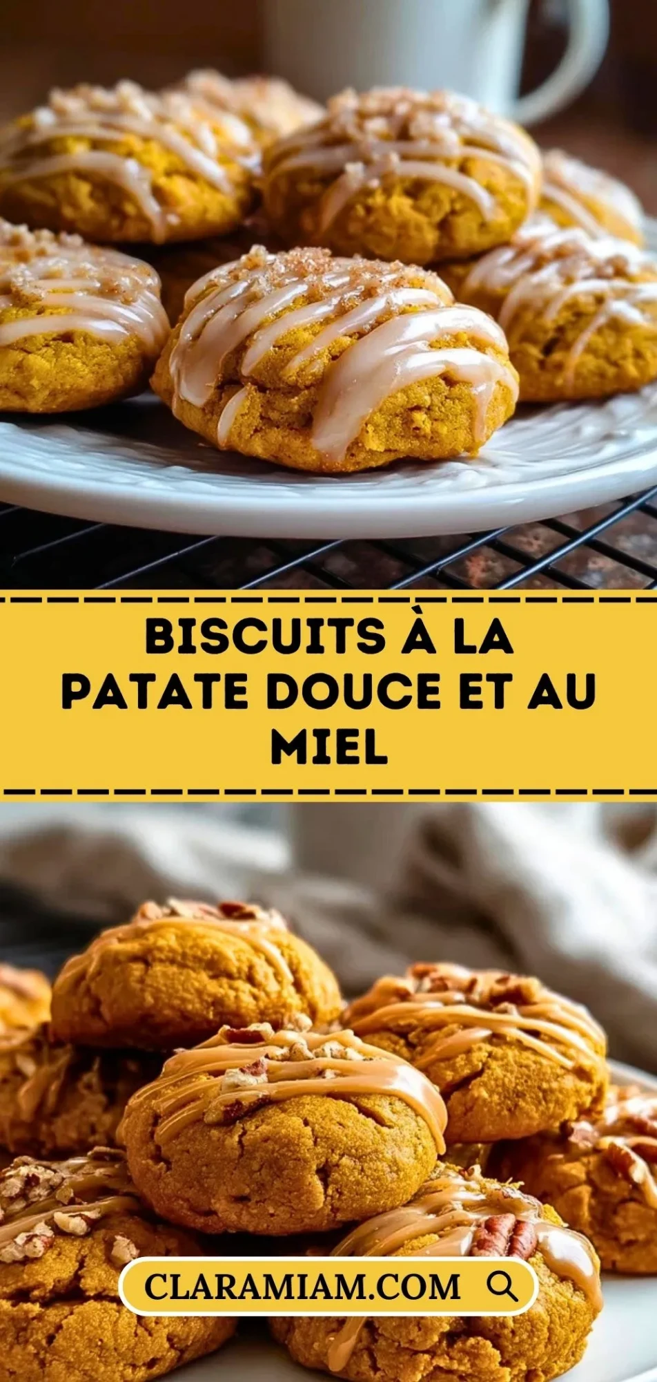 Biscuits À La Patate Douce Et Au Miel - Pin 1