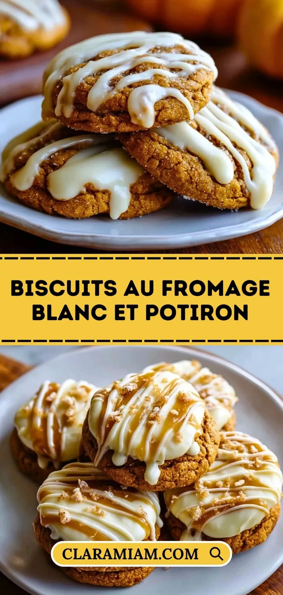Biscuits Au Fromage Blanc Et Potiron - Pin 1