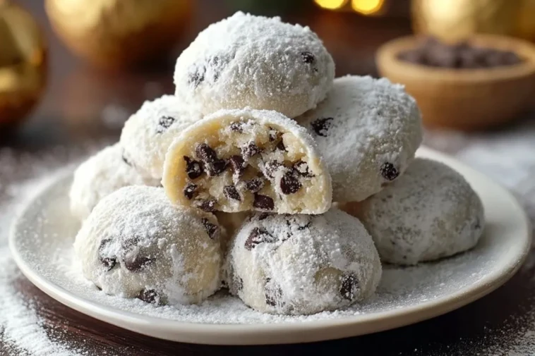 Biscuits Aux Pépites De Chocolat En Neige