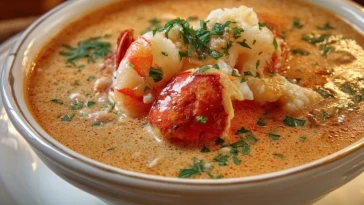 Bisque De Crabe Et De Crevettes