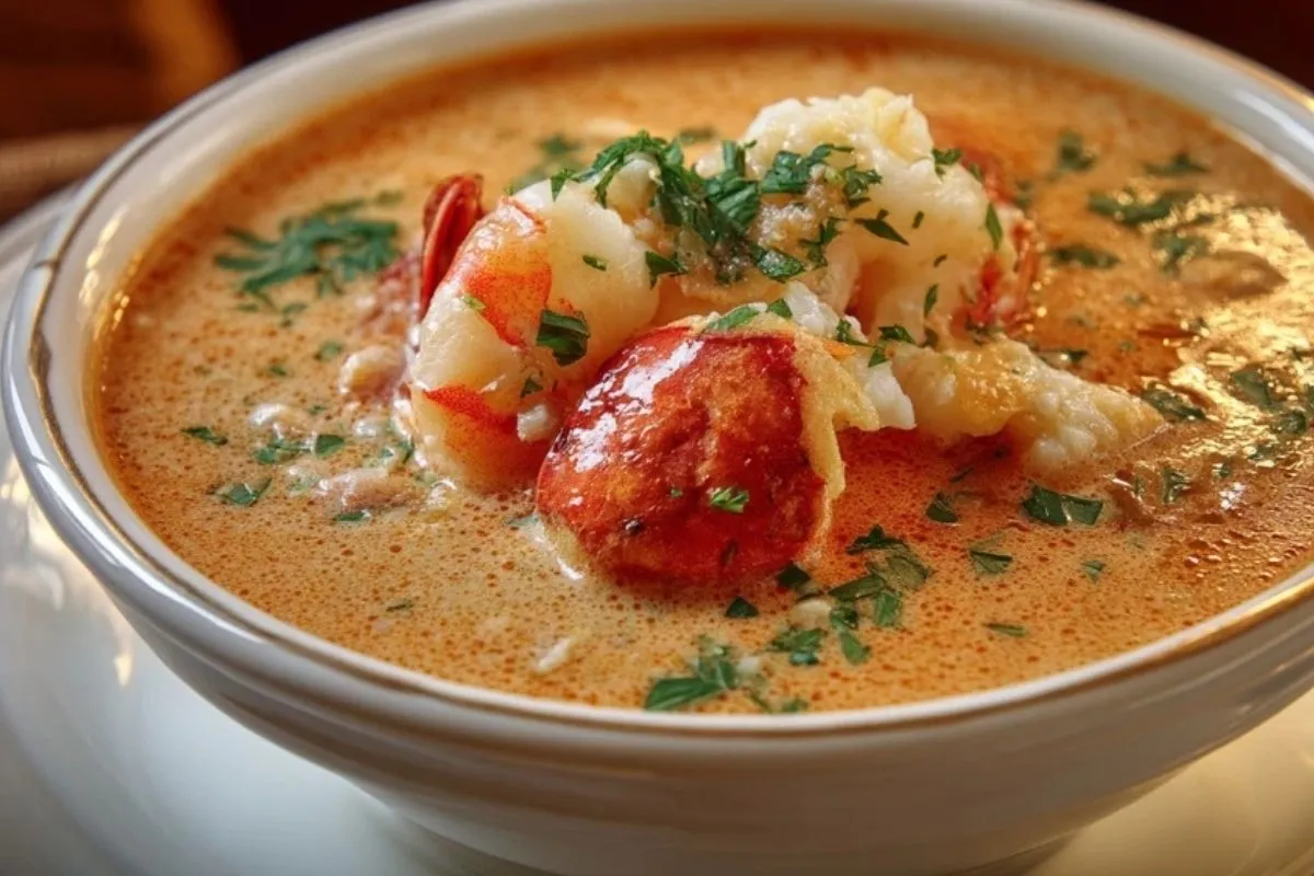Bisque De Crabe Et De Crevettes