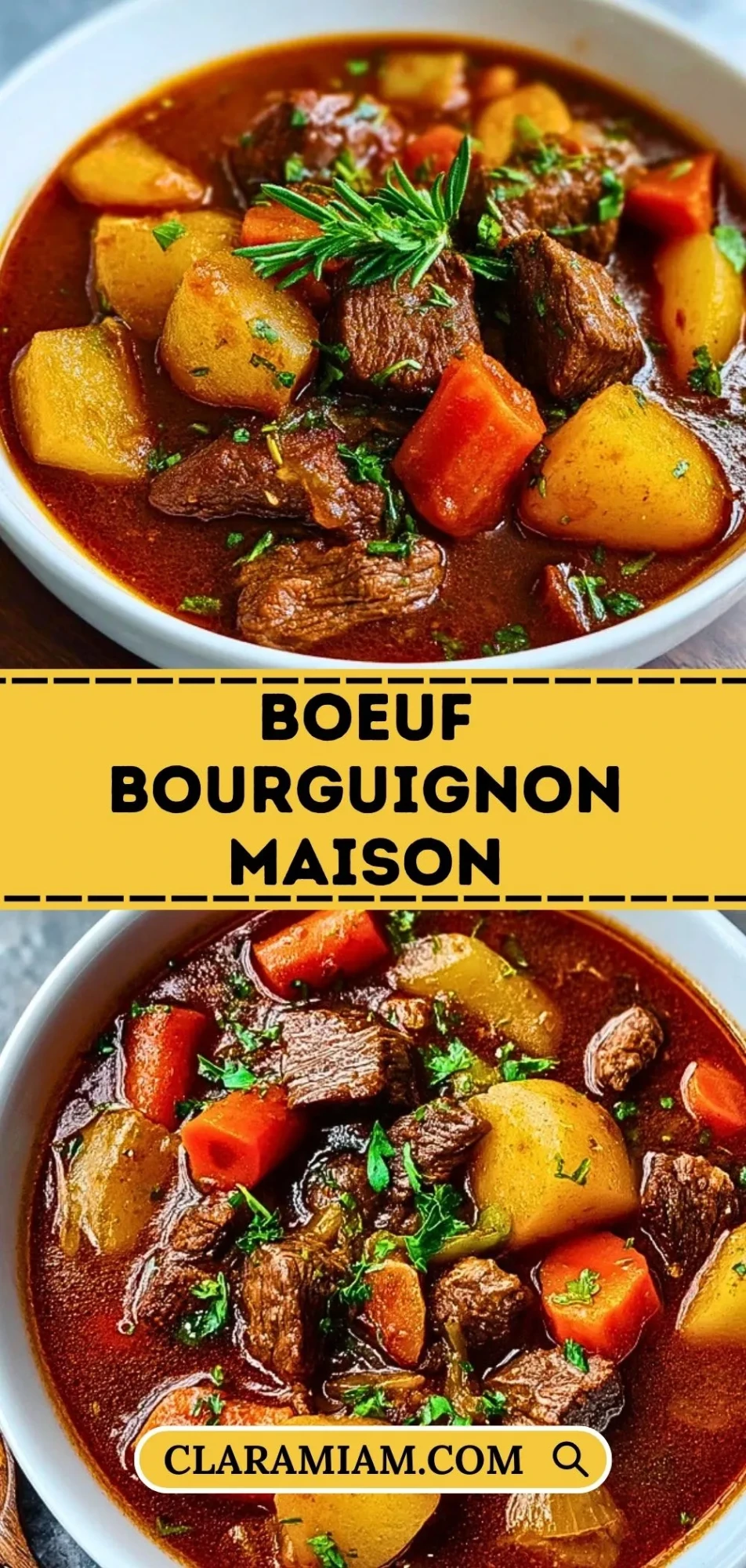 Boeuf Bourguignon Maison - Pin 1