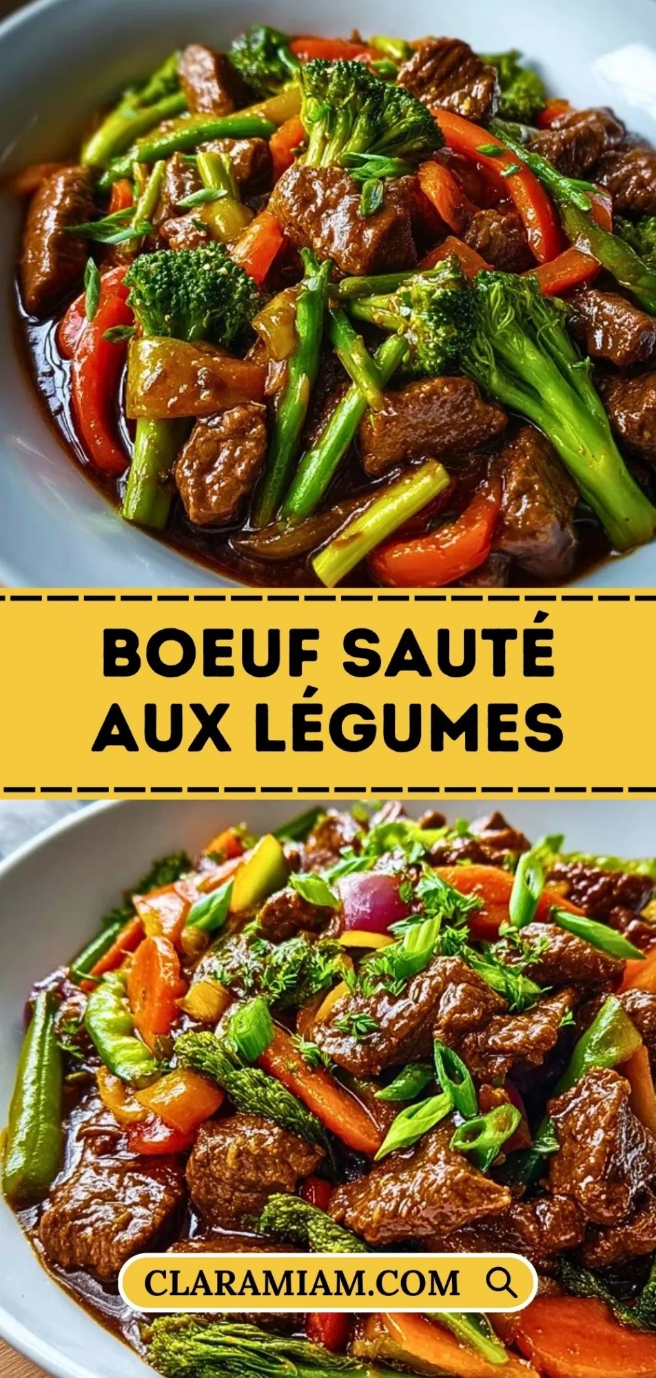 Boeuf Sauté Aux Légumes - Pin 1