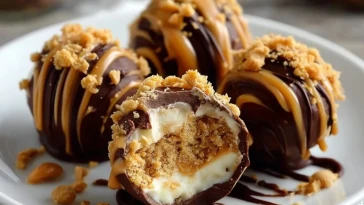 Bouchées De Cheesecake Au Beurre De Cacahuète Sans Cuisson - 1