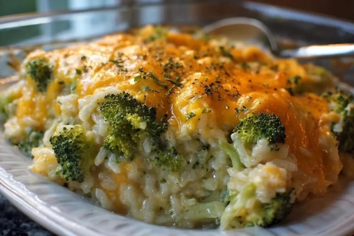 Casserole De Riz Au Brocoli Et Fromage
