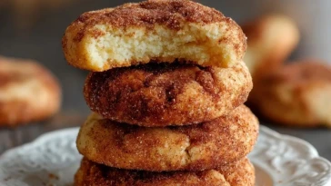 Cookies Au Fromage Crémeux Enrobés De Sucre Cannelle